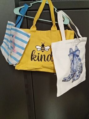 Bundle Of 3 Tote Bags